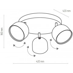 Спот з трьома лампами TK LIGHTING 3418