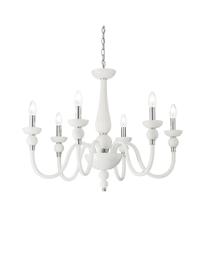 Люстра Ideal lux Doge SP6 Bianco (113678)