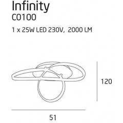 Люстра сучасна стельова Maxlight C0100 Infinity