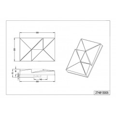 Настінний світильник Trio Trinity 274813005