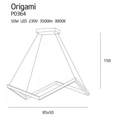 Люстра сучасна Maxlight P0364 ORIGAMI