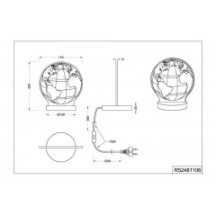 Декоративна настільна лампа Trio Globe R52481106