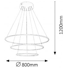 Люстра сучасна Rabalux Donatella 2545
