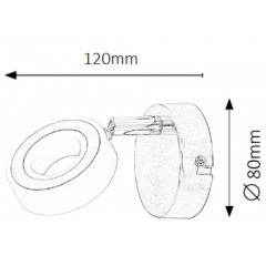 Бра спрямованого світла Rabalux Zora 5939