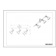 Спот з трьома лампами Trio Gina R80153029