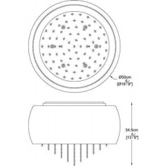 Люстра сучасна стельова Zuma Line Vista Ceiling C0076-06K-F4GR