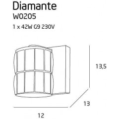 Кришталеве бра Maxlight W0205 Diamante