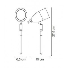 Вулична підсвітка фасаду Ideal lux 247045 Terra PT1 Small Coffee