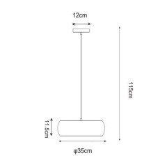 Люстра-підвіс Zuma Line Oval Pendant P14071-D35