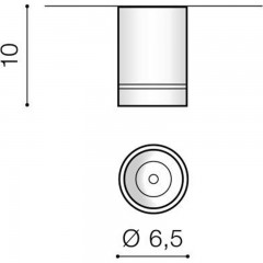 Точковий накладний світильник Azzardo AZ3375 Bill 10W (white)