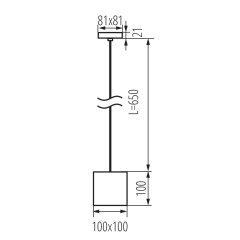 Люстра-підвіс Kanlux 27036 Algo Gu10 Pl-b