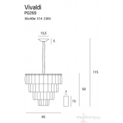 Кришталева люстра Maxlight P0269 Vivaldi