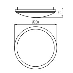 Стельовий світильник Kanlux 29161 Orte LED 24W-NW-O