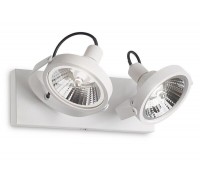 Спот з двома лампами Ideal lux 200200 Glim PL2 Bianco