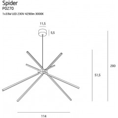 Люстра декоративна Maxlight P0270 Spider
