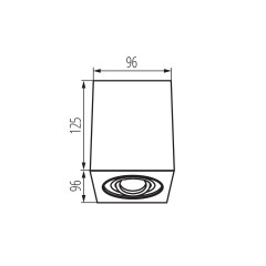 Точковий накладний світильник Kanlux GORD DLP 50-W (25470)