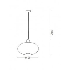 Люстра-підвіс Ideal lux 207995 Blob SP1 Fume