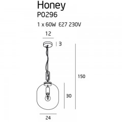 Люстра-підвіс Maxlight P0296 HONEY