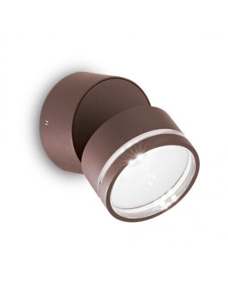 Настінний вуличний світильник Ideal lux 247069 Omega AP Round Coffee