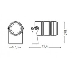 Вулична підсвітка фасаду Ideal lux 248387 Starlight PT 10.0W 3000K