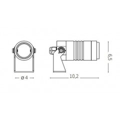 Вулична підсвітка фасаду Ideal lux 248394 Starlight PT 5.5W 3000K