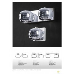 Торшер декоративний Zuma Line F0076-04A-F4FZ Crystal