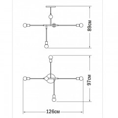 Люстра декоративна PikART 4877 BRASS LAMP