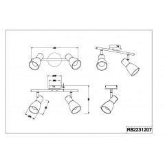Спот з двома лампами Trio Visto R82231207