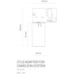 Елемент трекової системи Nowodvorski 8282 CTLS ADAPTER FOR CAMELEON SYSTEM WHITE PL