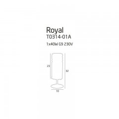 Декоративна настільна лампа Maxlight T0314-01A Royal