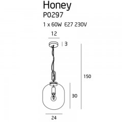 Люстра-підвіс Maxlight P0297 HONEY