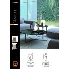 Декоративна настільна лампа Azzardo AZ3461 Newton A table (dark grey)