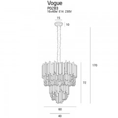 Кришталева люстра Maxlight P0283 VOGUE