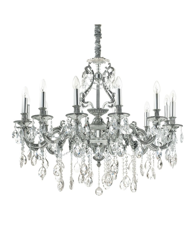 Кришталева люстра Ideal lux Gioconda SP12 Argento (164953)