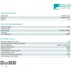 Настінний світильник Eglo 99069 Galdakao