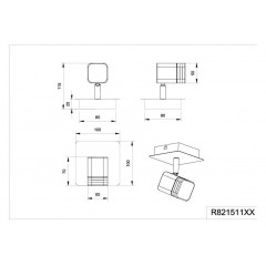 Бра спрямованого світла Trio Roubaix R82151107