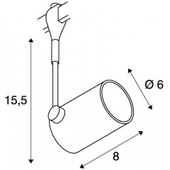 Світильник для трекової системи SLV 184450