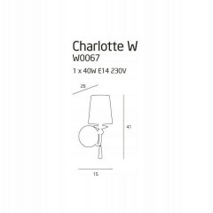 Бра декоративне Maxlight W0067 Charlotte