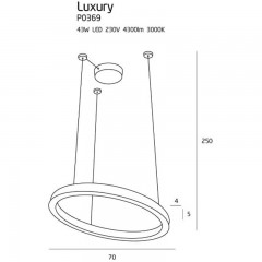 Люстра сучасна Maxlight P0369 LUXURY