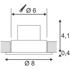 Точковий врізний світильник SLV 114426