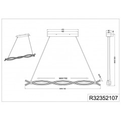 Люстра сучасна Trio Wave R32352107