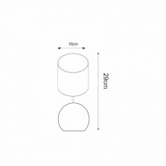 Декоративна настільна лампа Zuma Line Sally Table T16079