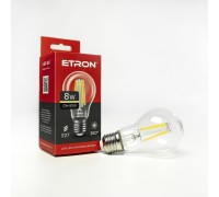 Лампа світлодіодна ETRON Filament 1-EFP-109 A60 8W 3000K E27