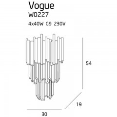 Бра декоративне Maxlight W0227 VOGUE