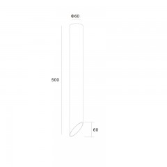 Точковий накладний світильник Skarlat RSLC78008 50 7W BK+WH 4000K