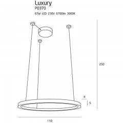 Люстра сучасна Maxlight P0370 LUXURY