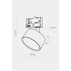 Світильник для трекової системи TK Lighting 6060