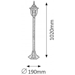 Світильник вуличний Rabalux 8375 Milano