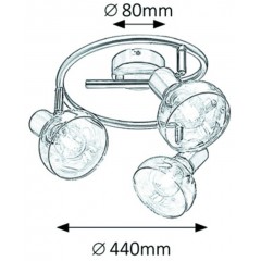Спот з трьома лампами Rabalux 5549 HOLLY