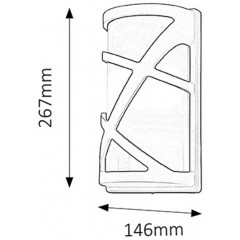 Настінний вуличний світильник Rabalux 8767 Durango
